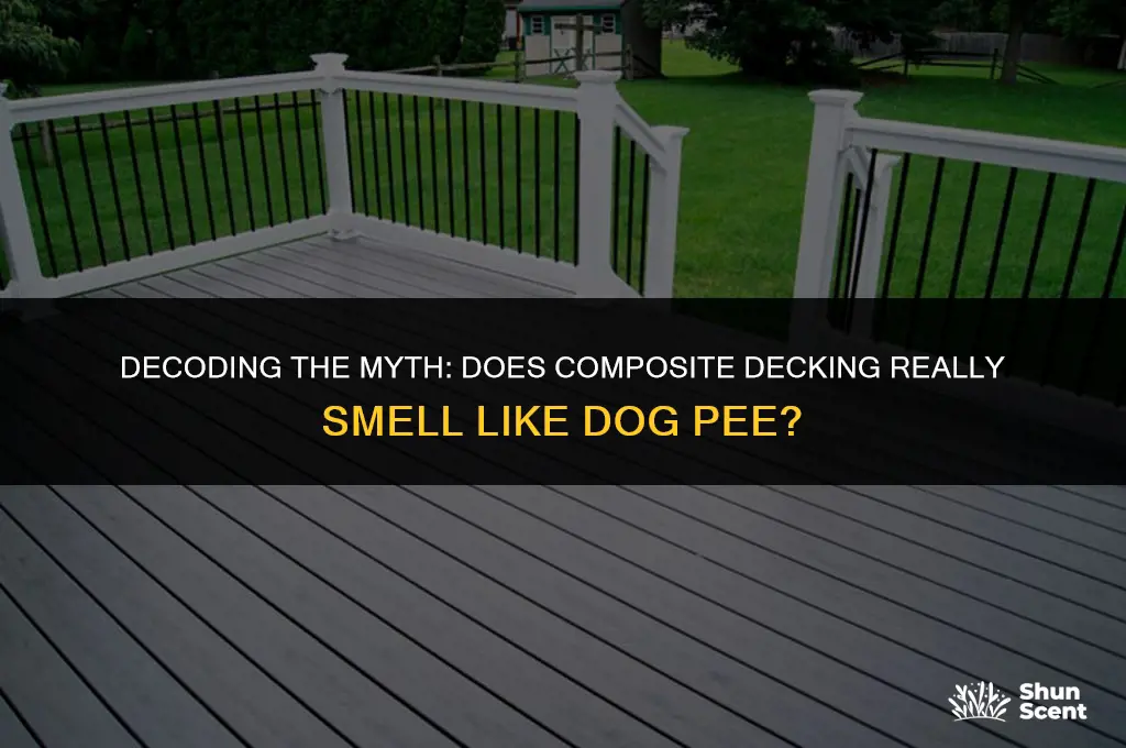 does composite decking smell dog pee