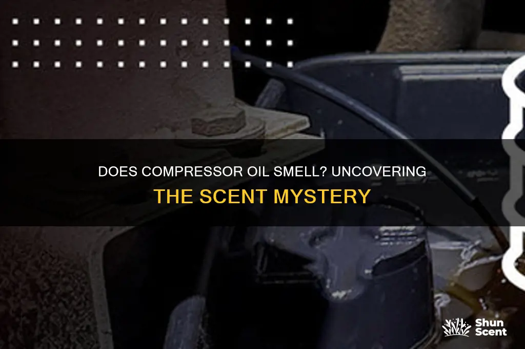 does compressor oil have a scent to it