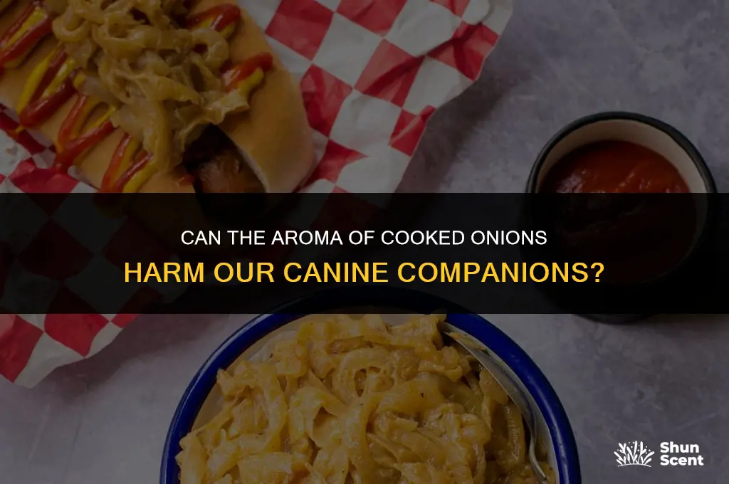 does cooked onions smell hurt dogs