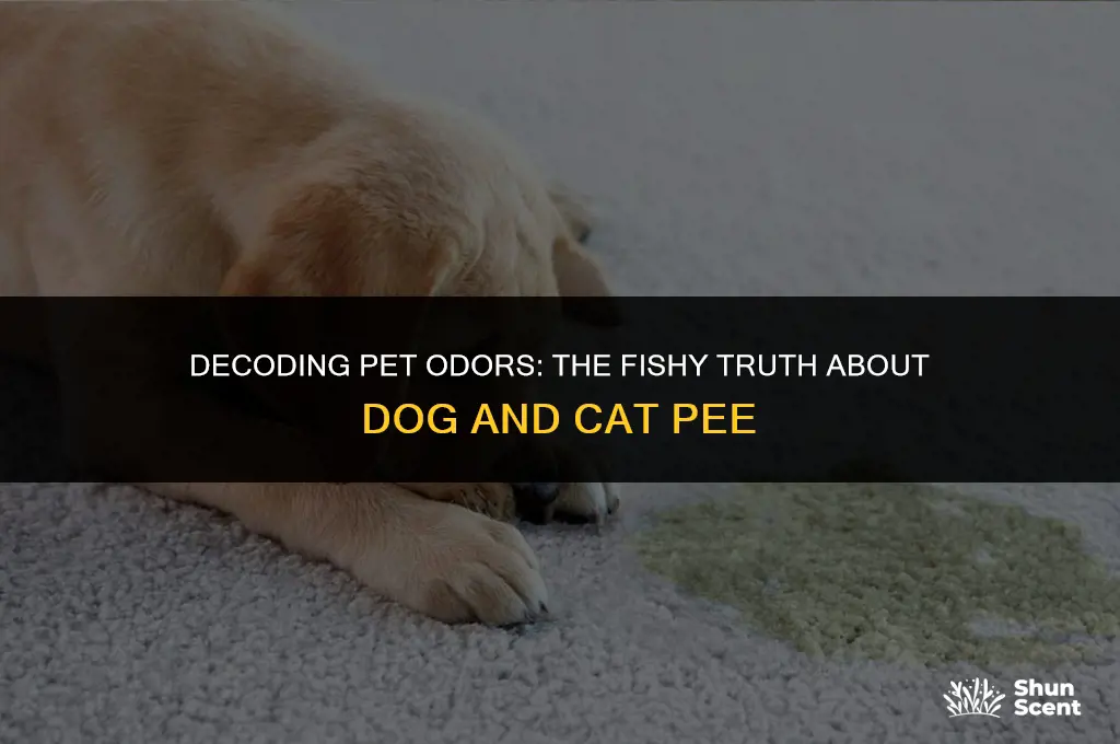does dog or cat pee smell fishy