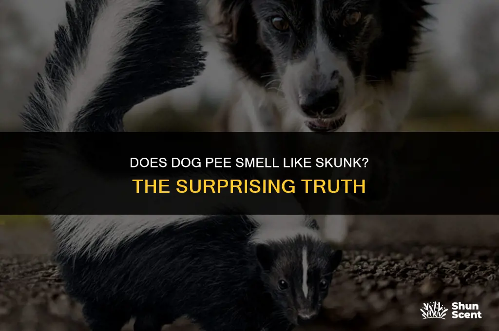 does dog pee smell like skunk