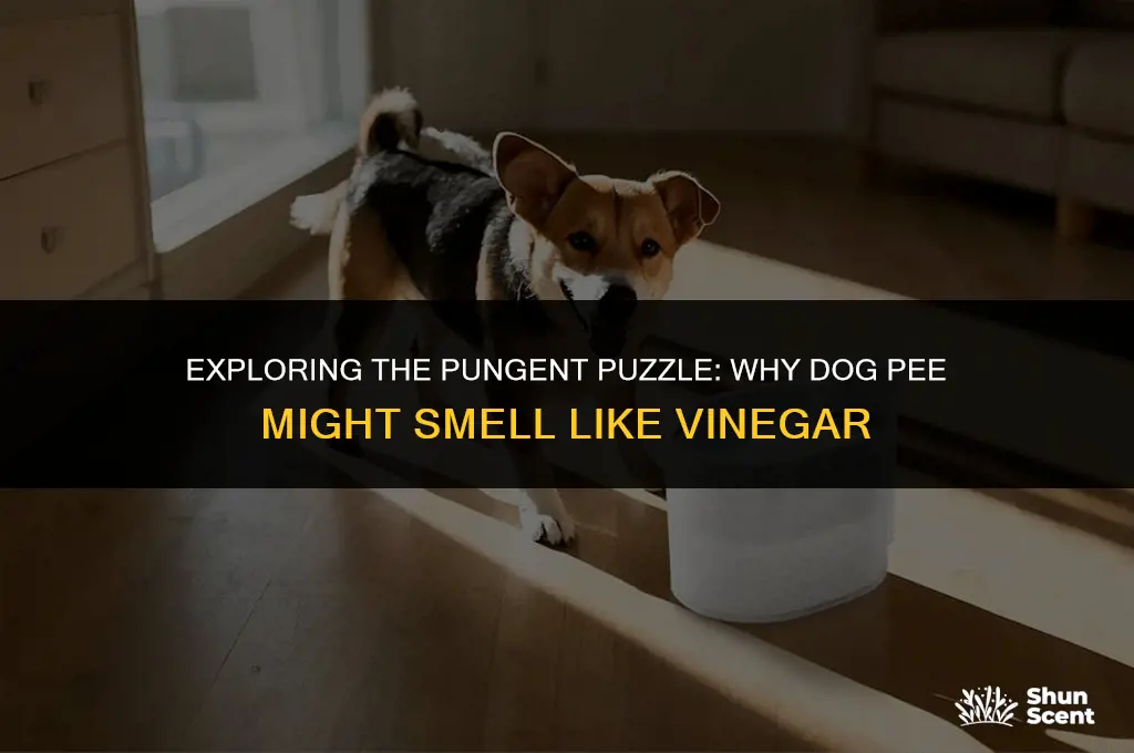 does dog pee smell like vinegar