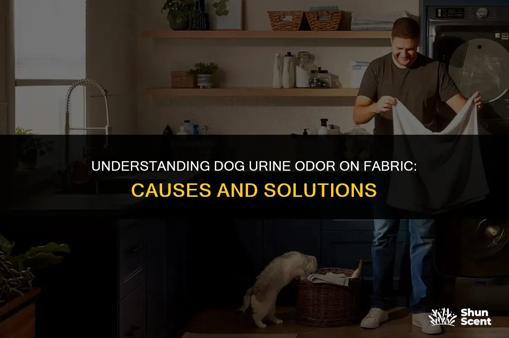 does dog pee smell on fabric