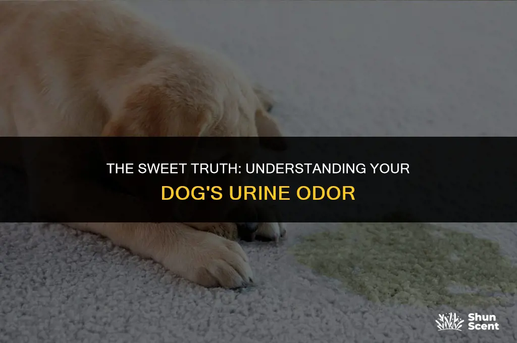 does dog pee smell sweet