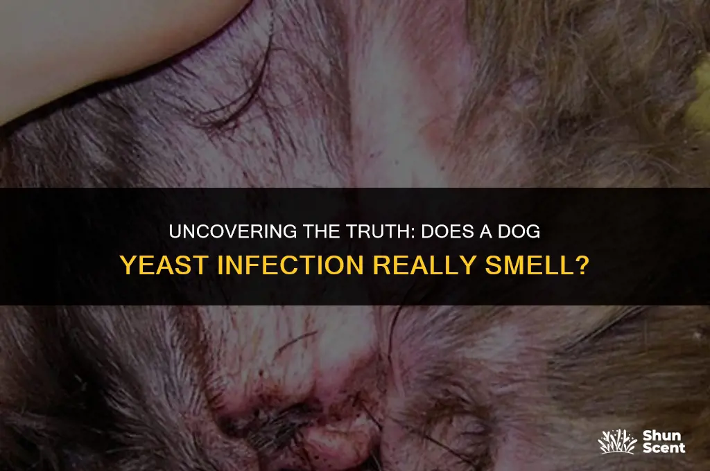does dog yeast infection smell