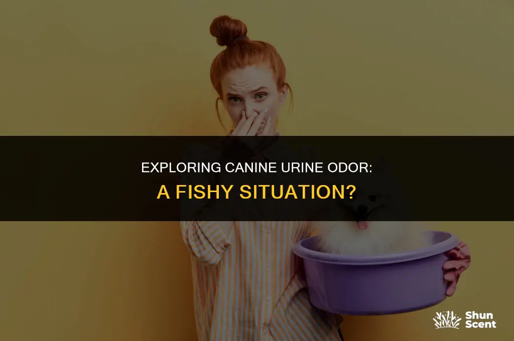 does dogs urine smell like fish