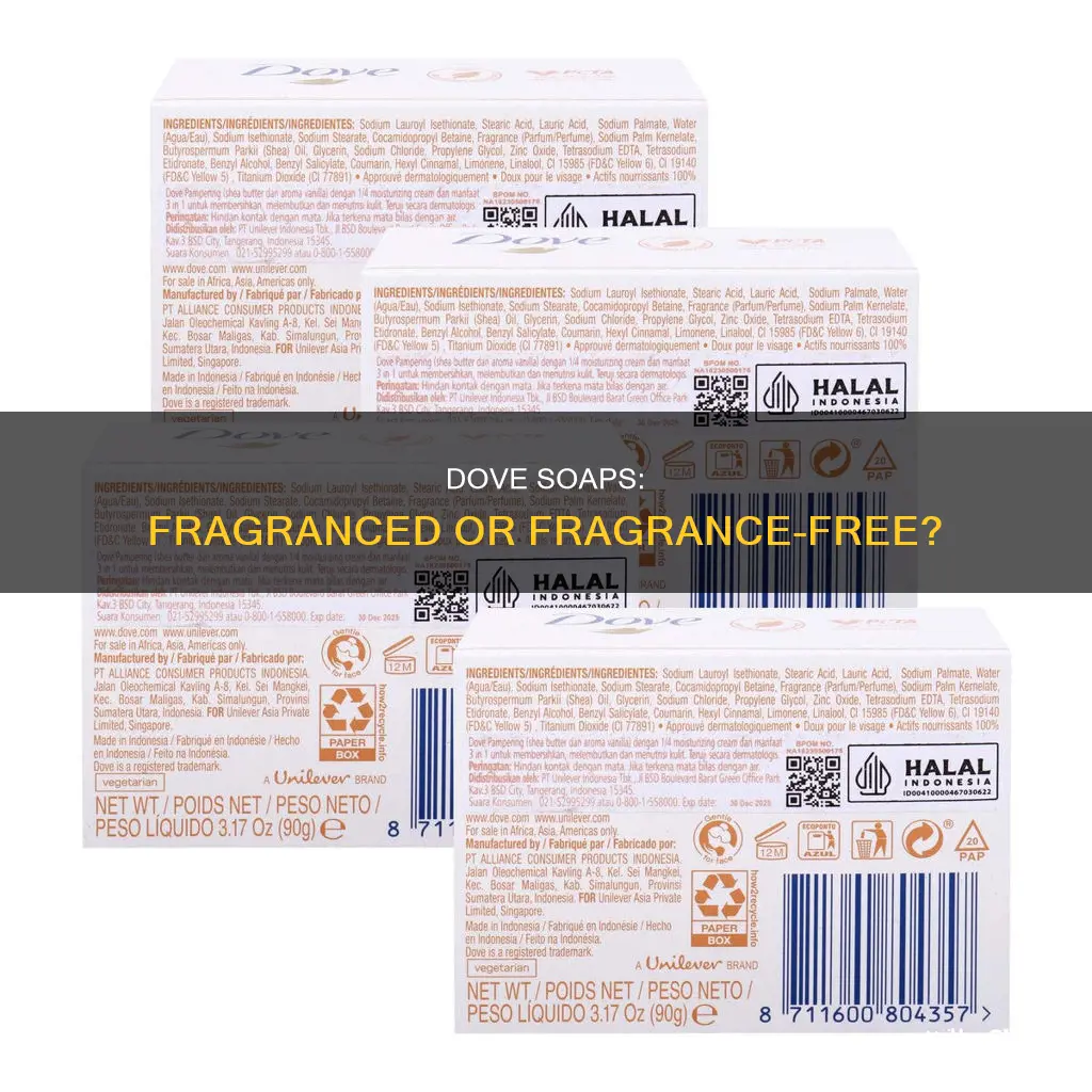 does dove soap contain perfume