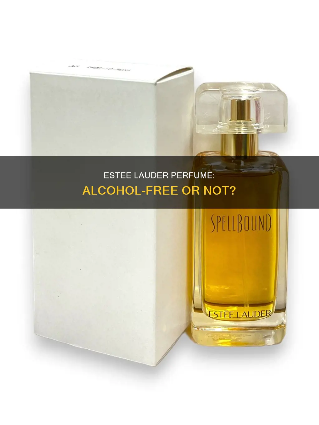 does este lauder perfume contain alcohol