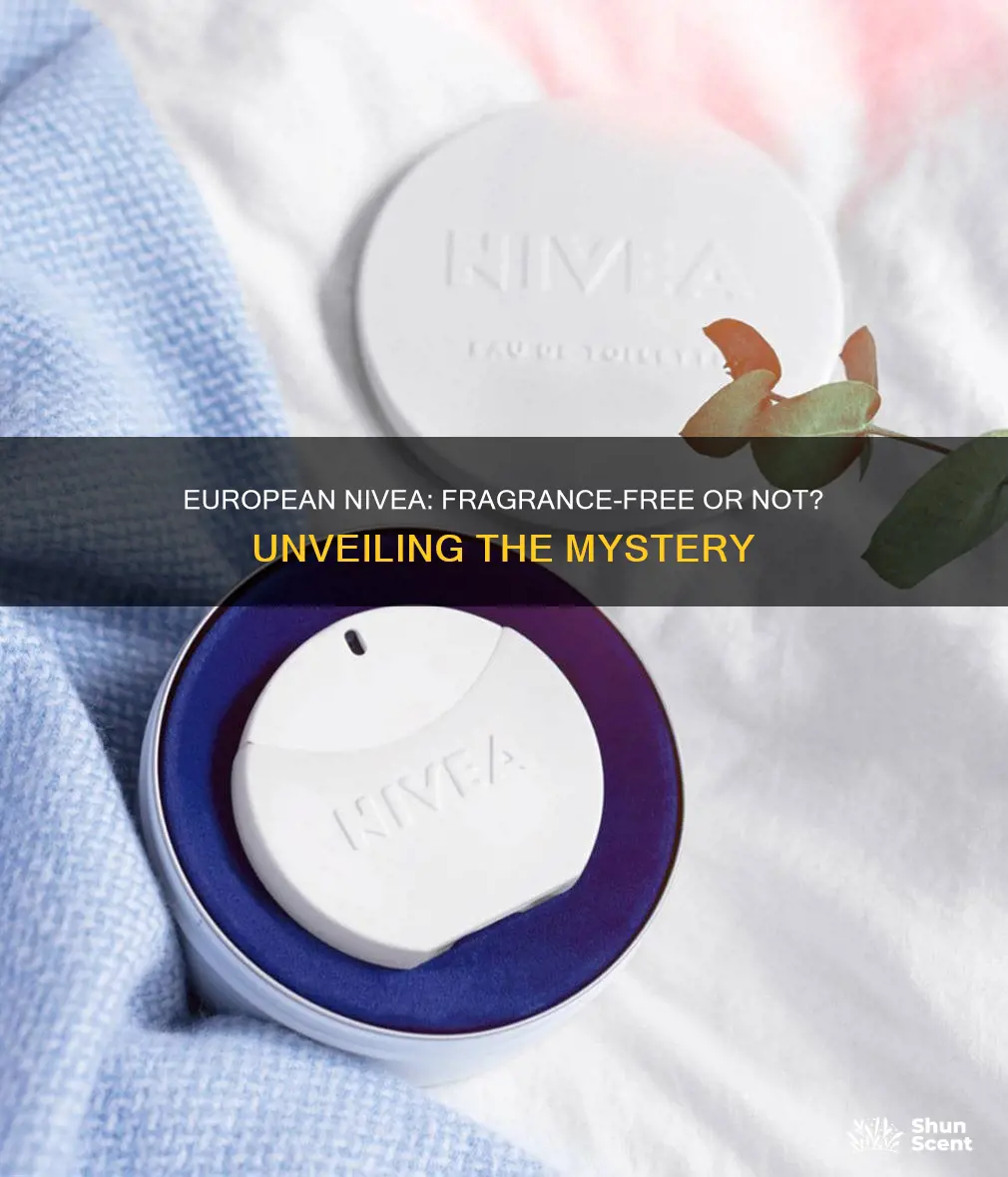 does european nivea cream have fragrance