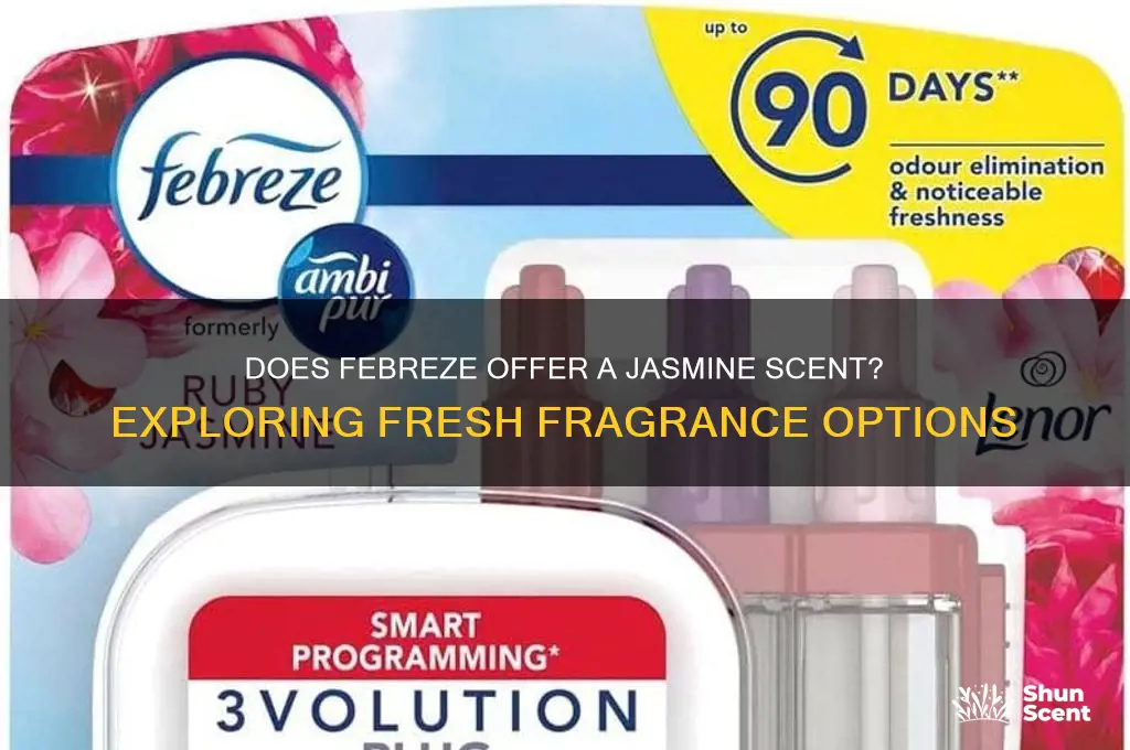 does fabreeze have a jasmine scent