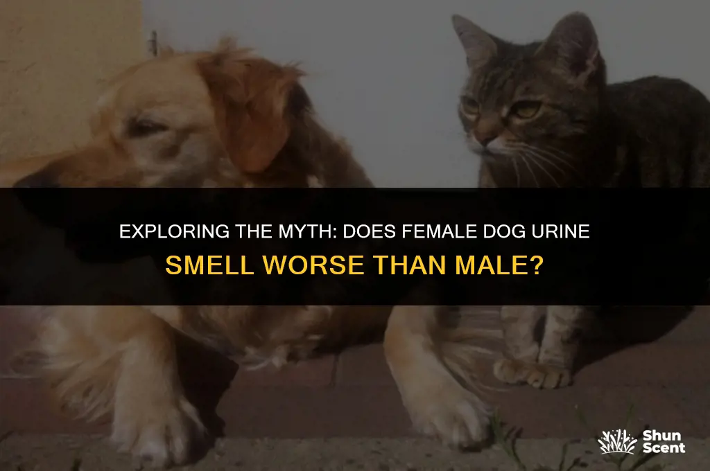 does female dog pee smell worse than male