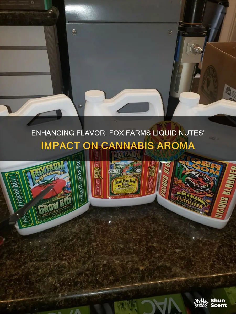 does fox farms liquid nutes reduce fragrance and flavor