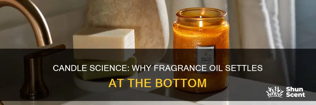 does fragrance oil sink to the bottom of a candle