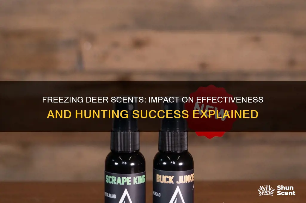 does freezing damage deer scents