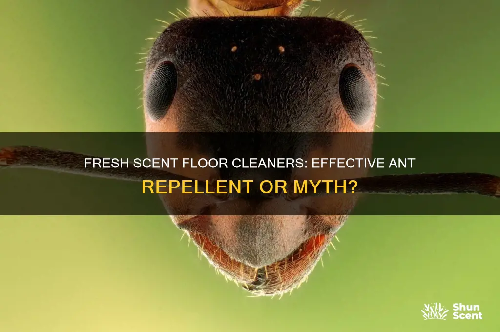 does fresh scent floor cleaners repel ants