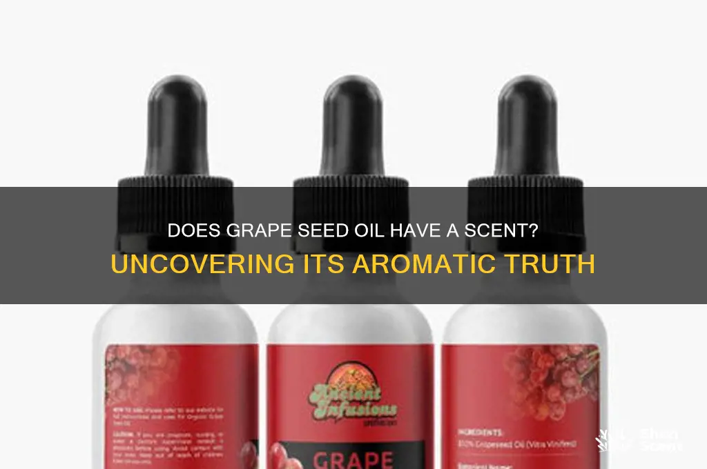 does grape seed oil have a scent