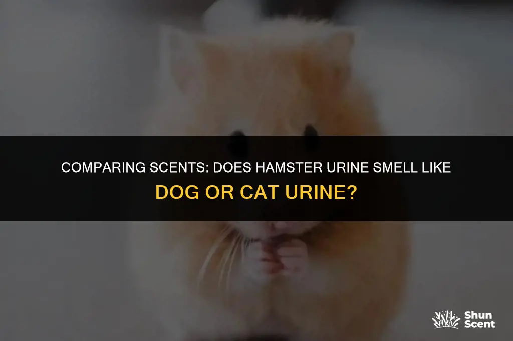 does hamster urine smell like dog or cat urine