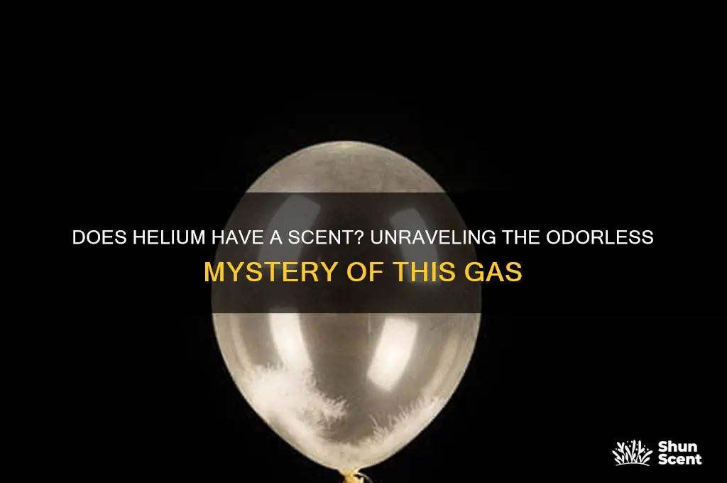 does helium have a scent