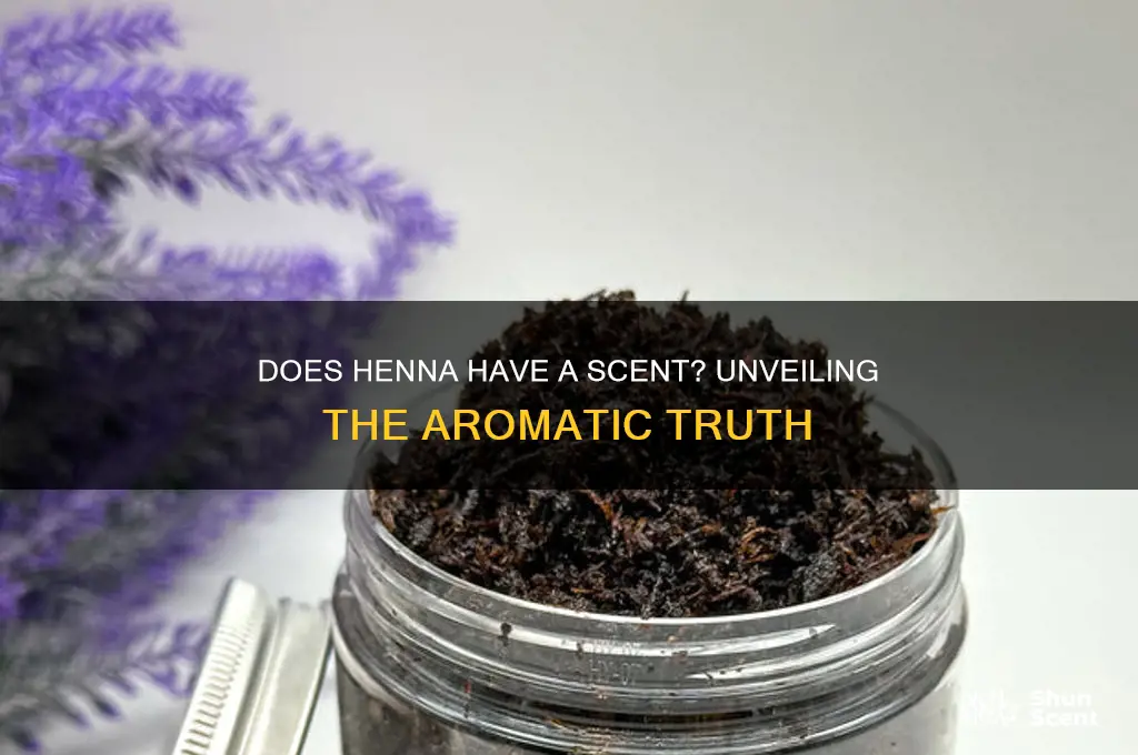 does henna have a scent