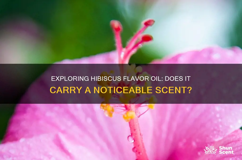 does hibiscus flavor oil have a scent