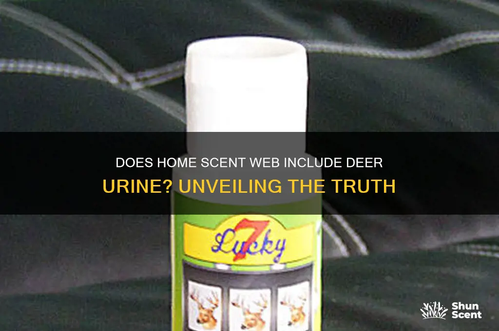 does hme scent web have deer urine