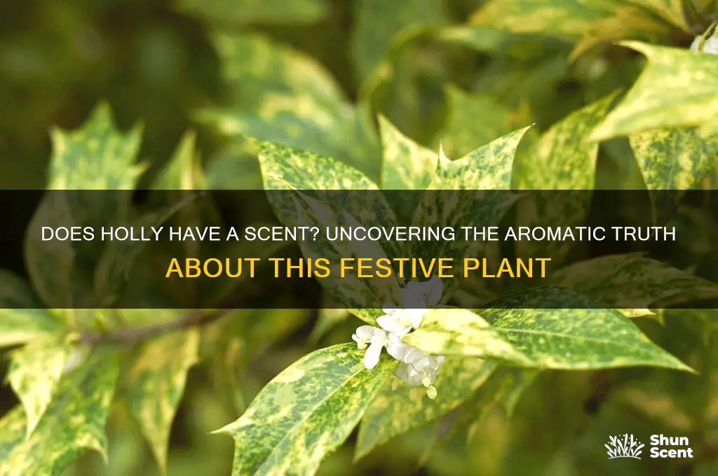 does holly have a scent