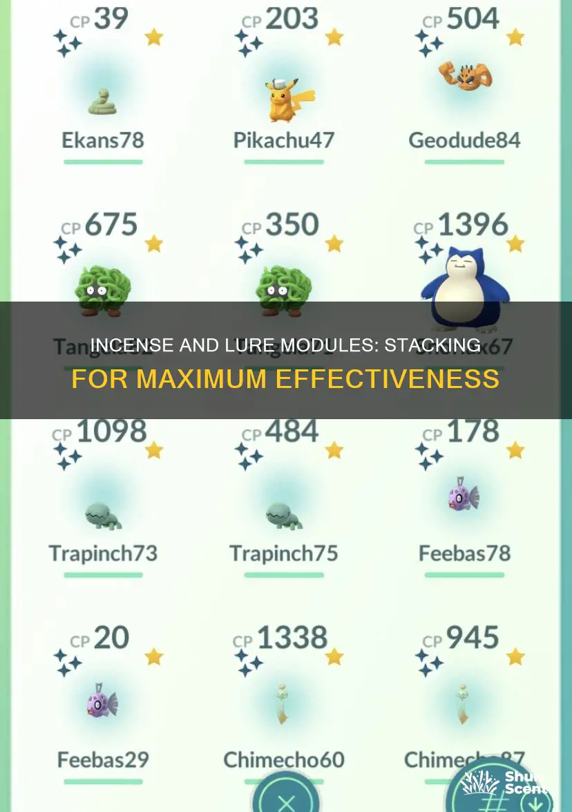 does incense and lure module stack