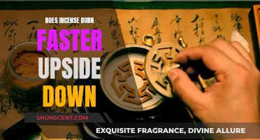 Incense Burning: Upside Down Faster?