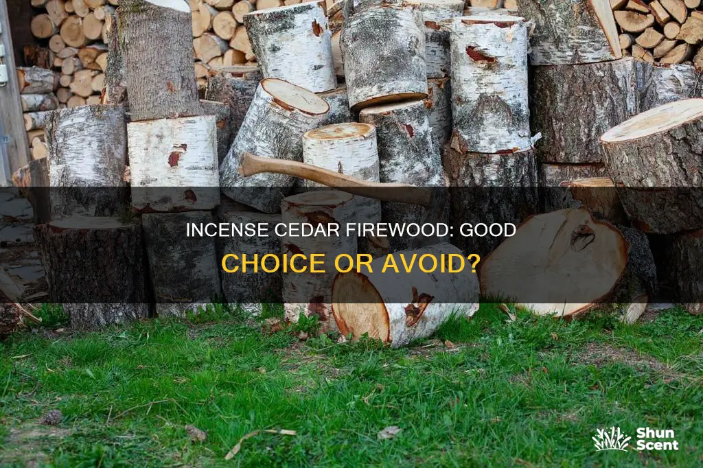 does incense cedar make good firewood