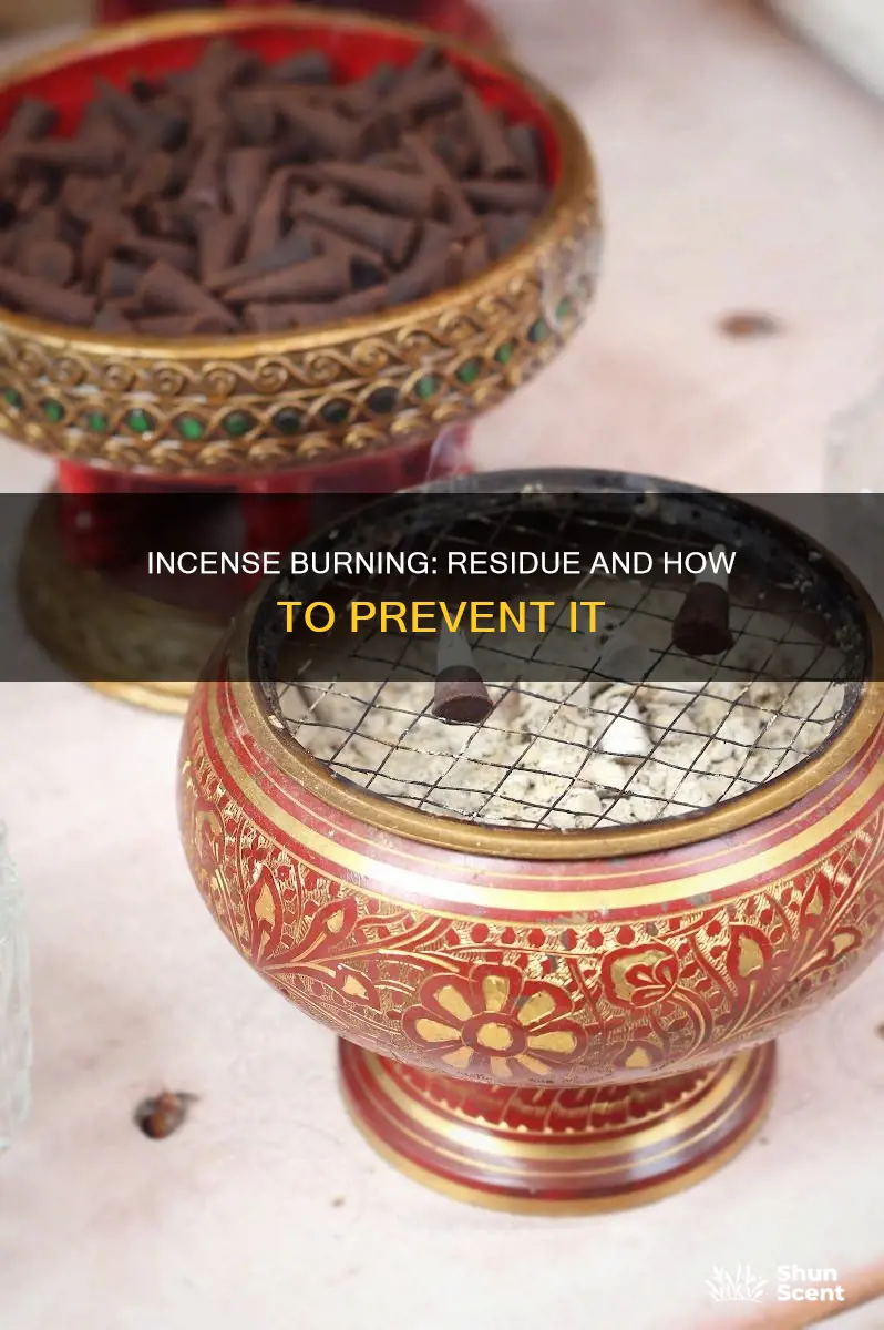 does incense leave residue