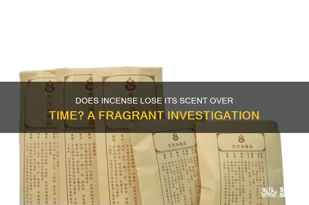 does incense lose its scent