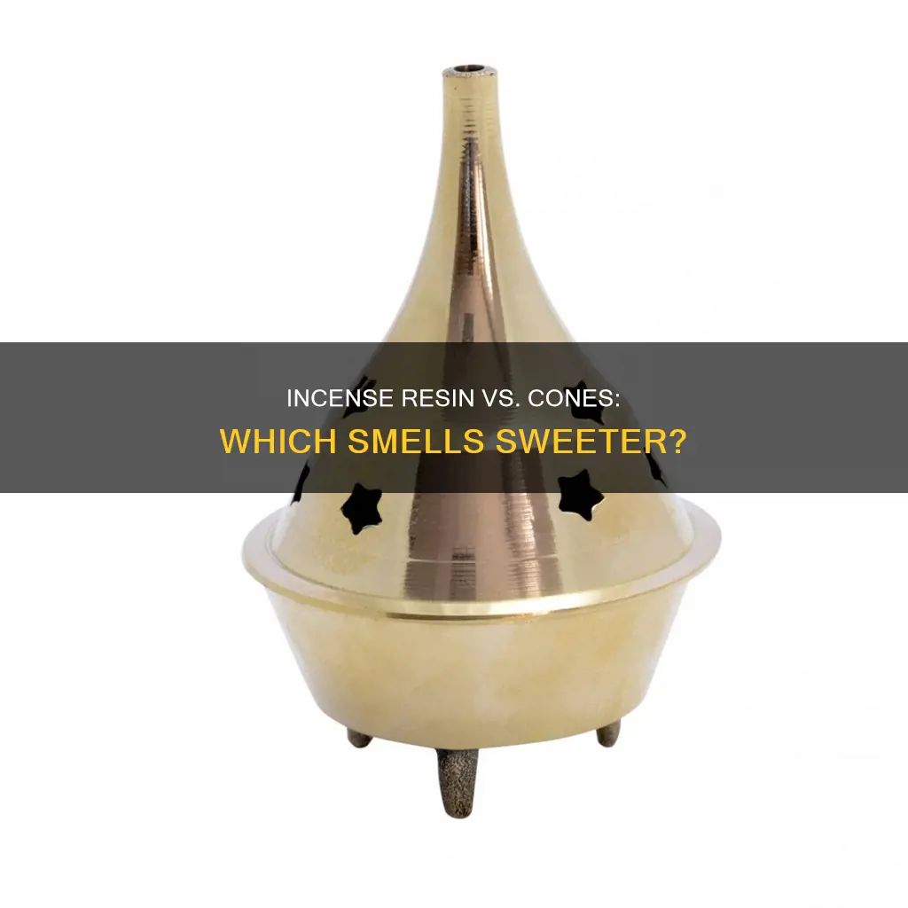 does incense resin smell better than cones