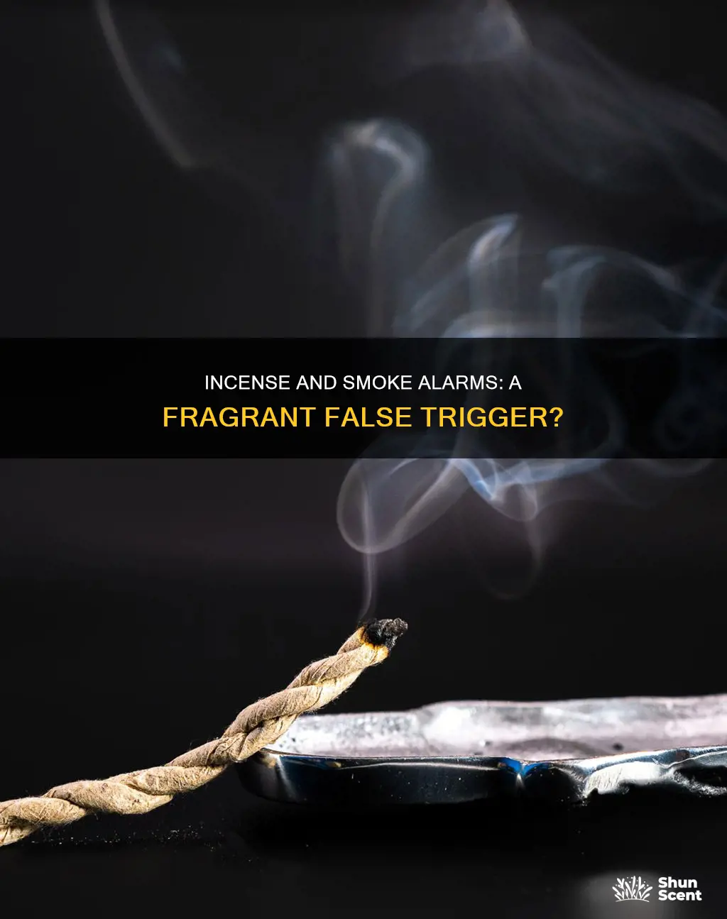 does incense set off soke alarms