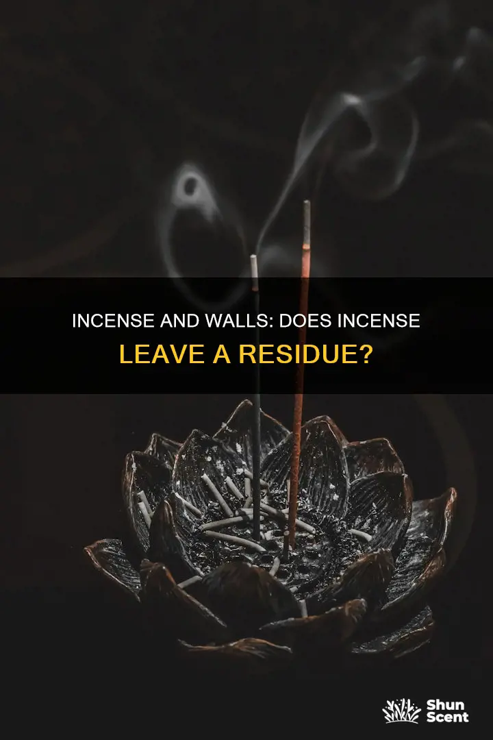 does incense stick to walls