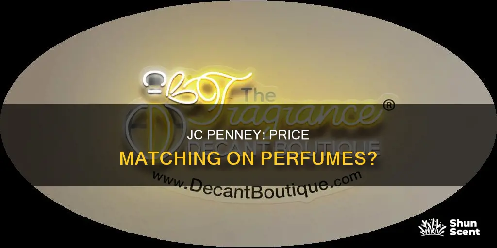 does jcpenney price match perfume