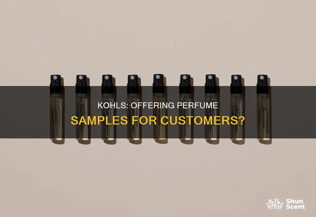 does kohls do perfume samples