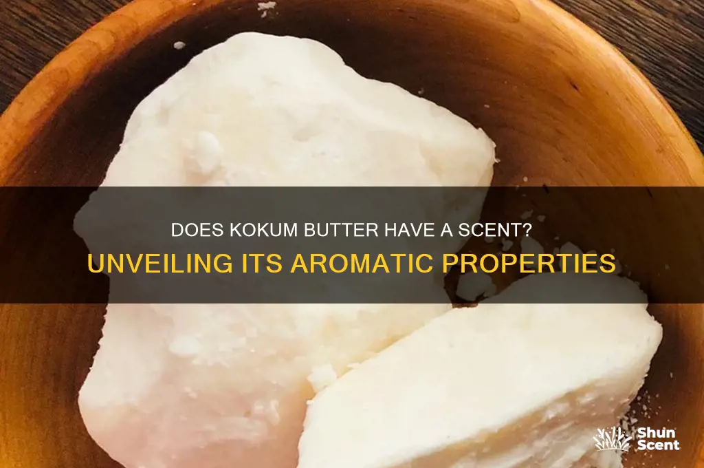 does kokum butter have a scent