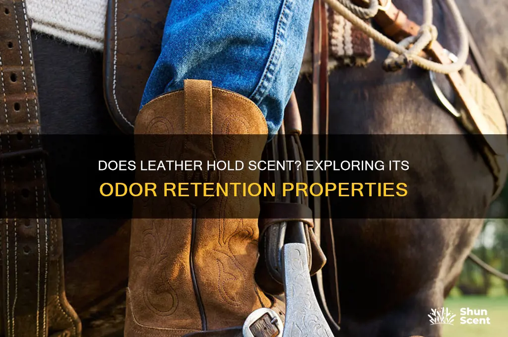 does leather hold scent