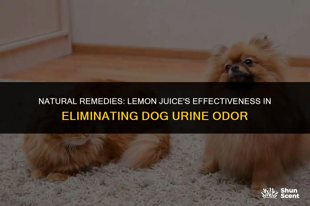 does lemon juice remove dog urine smell