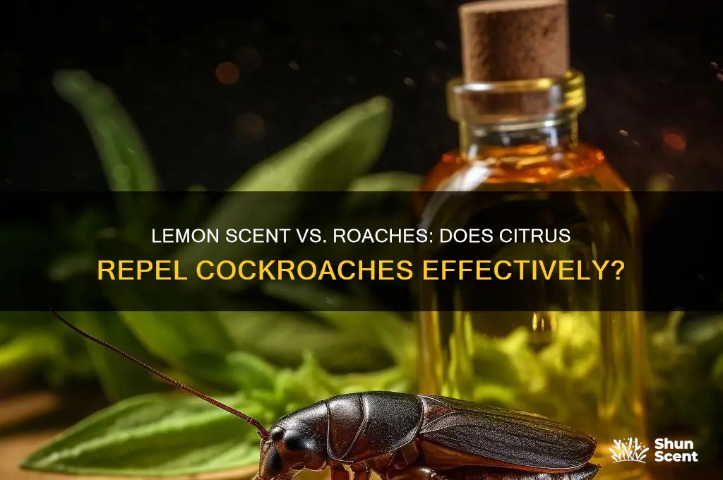 does lemon scent repel roaches