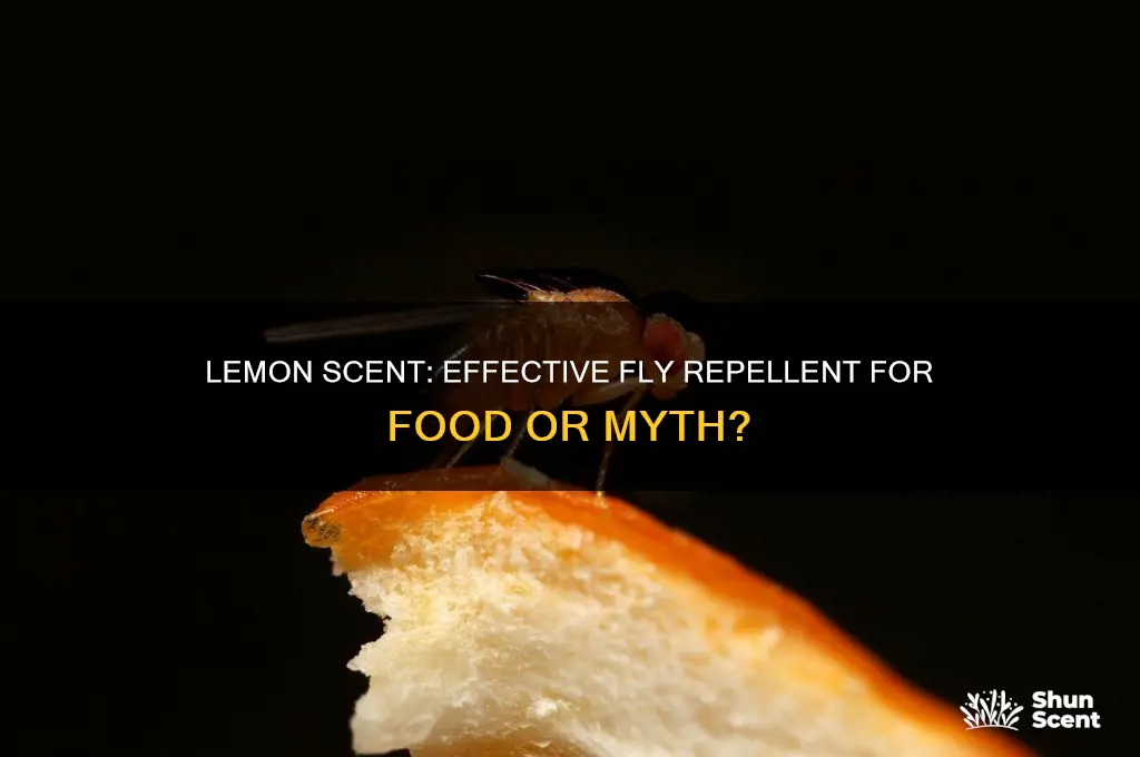 does lemon scent ward off flies off of food