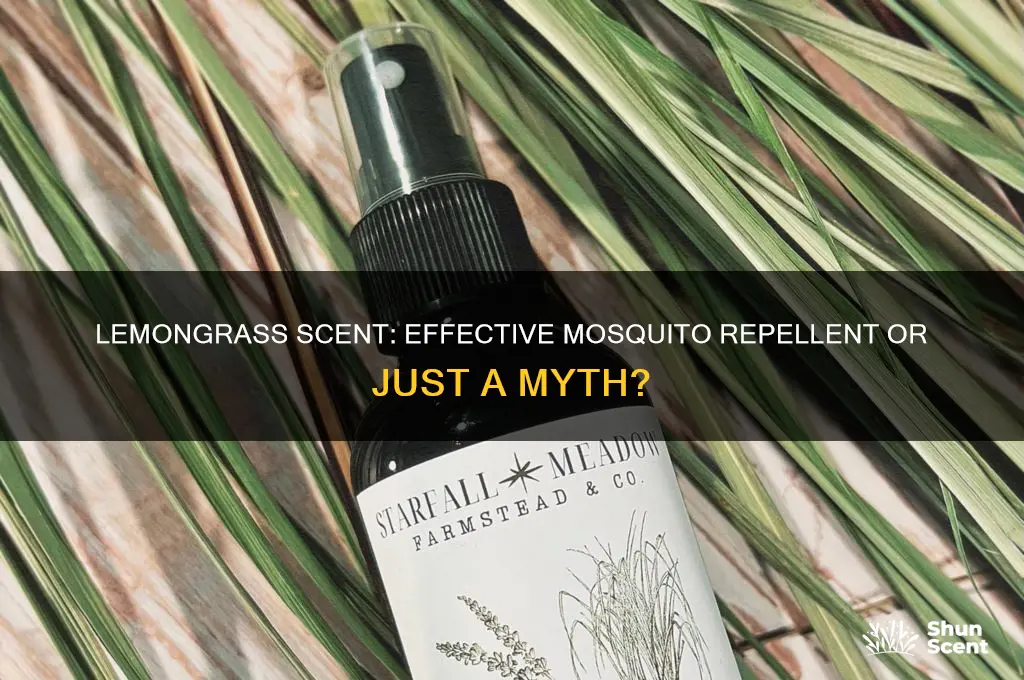 does lemongrass scent repel mosquitoes