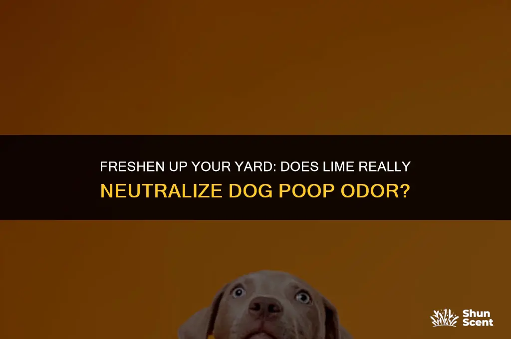 does lime kill dog poop smell