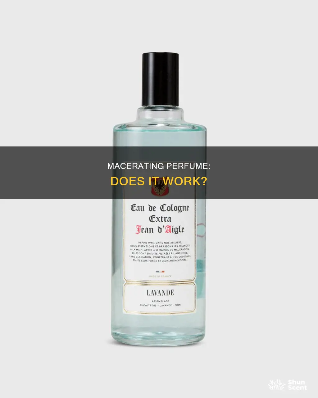 does macerating perfume work