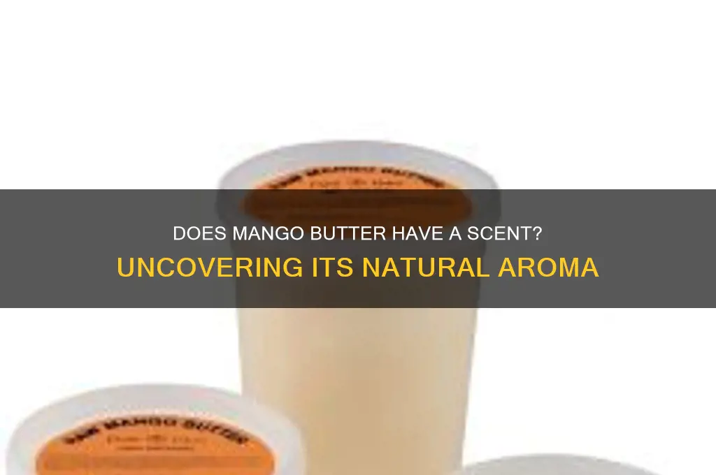 does mango butter have a scent