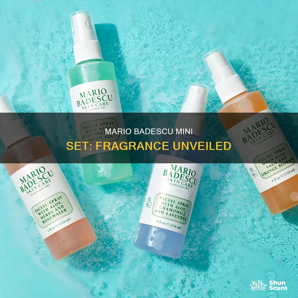 does mario badescu 5 piece mini set have fragrance