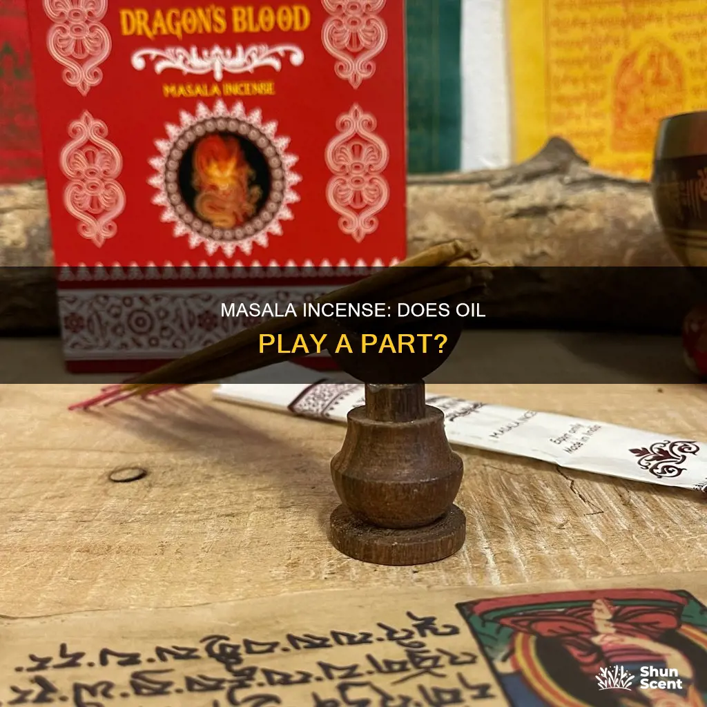 does masala incense ever use oils