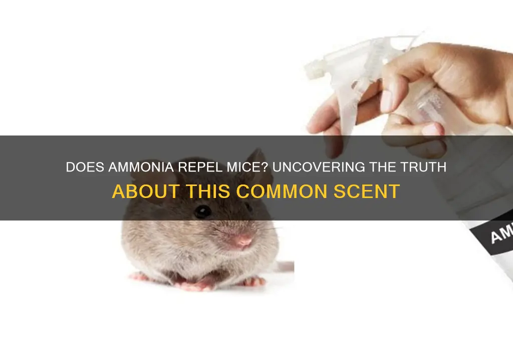 does mice like the scent of ammonia