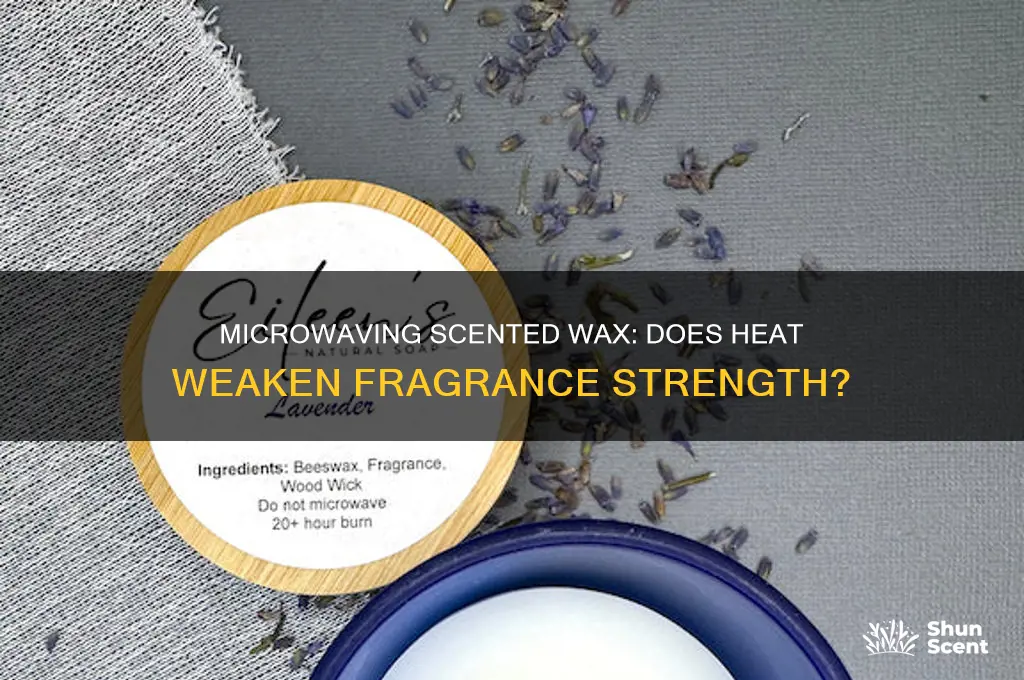 does microwavi g wax w scent make scent weak