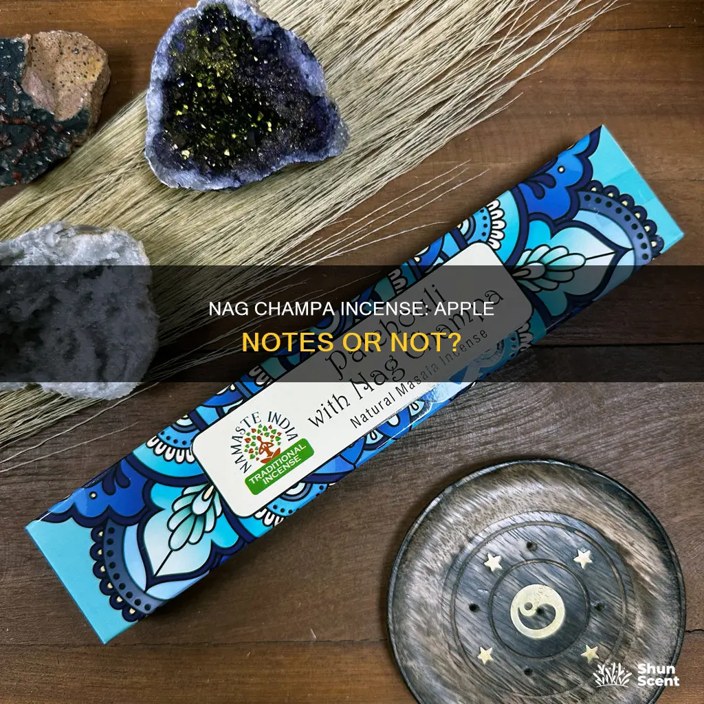 does nag champa incense smell like apples